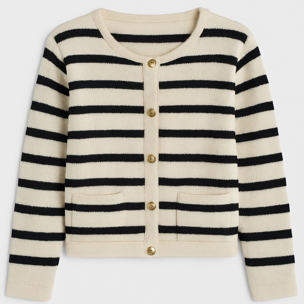 CAMILA | CÁRDIGAN DE PUNTO A RAYAS