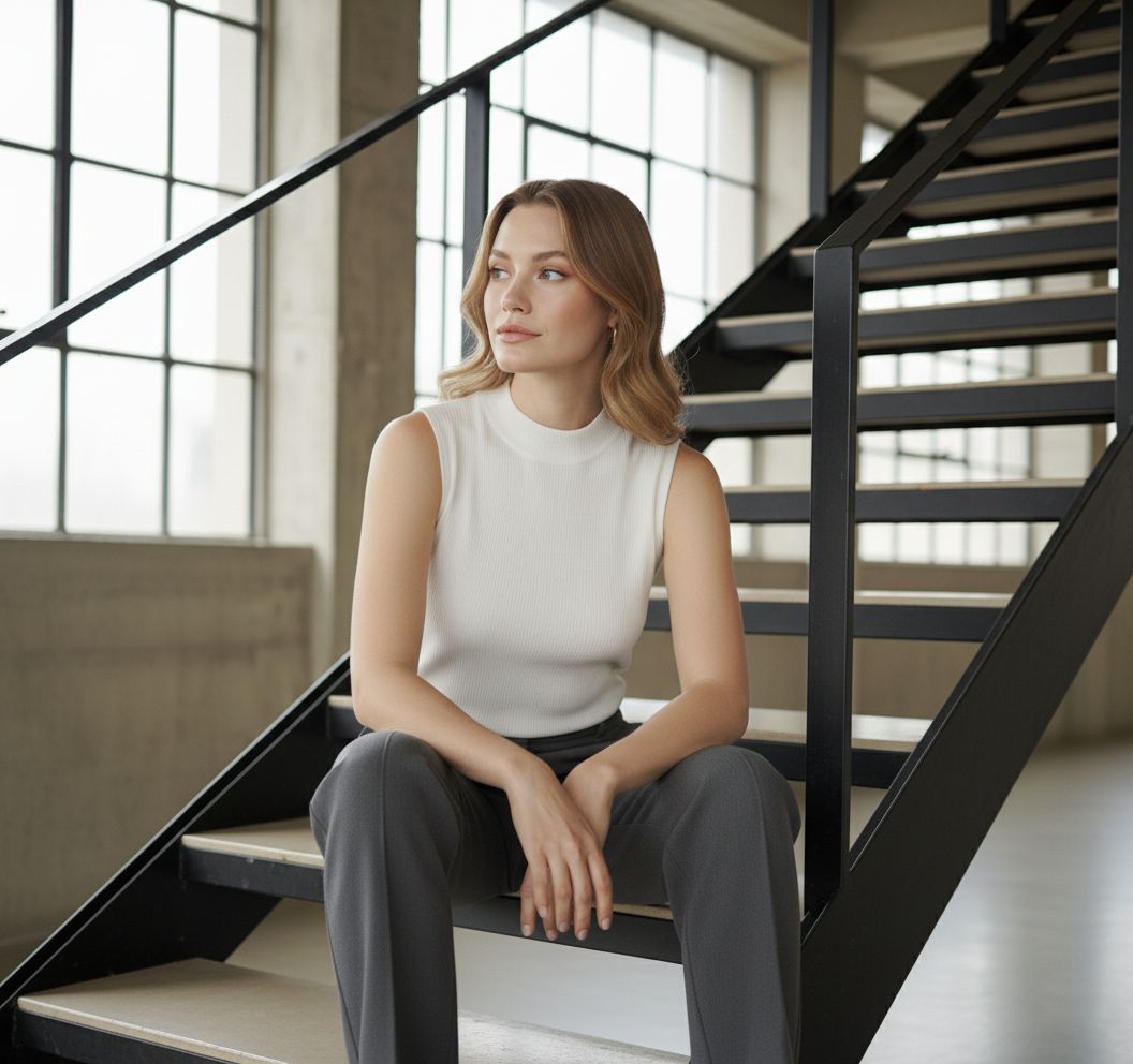 CLARA | CAMISETA SIN MANGAS DE PUNTO