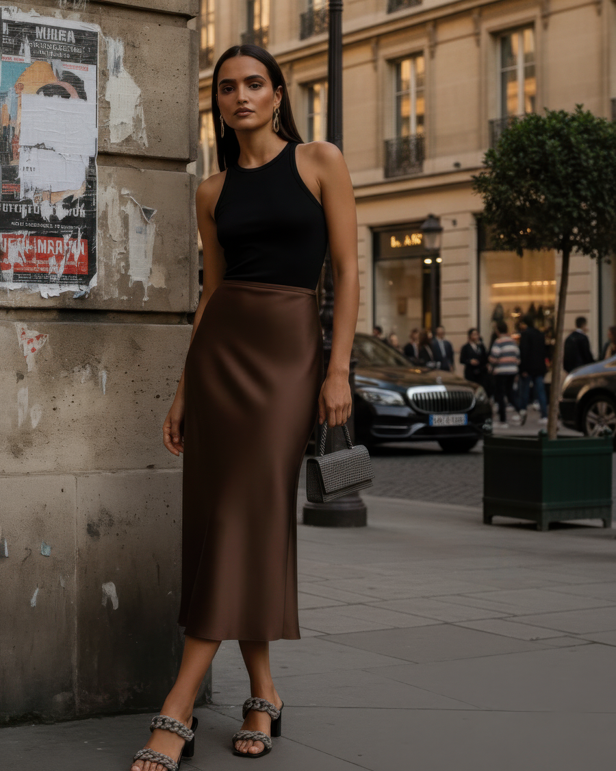 FALDA SATÉN RENATA