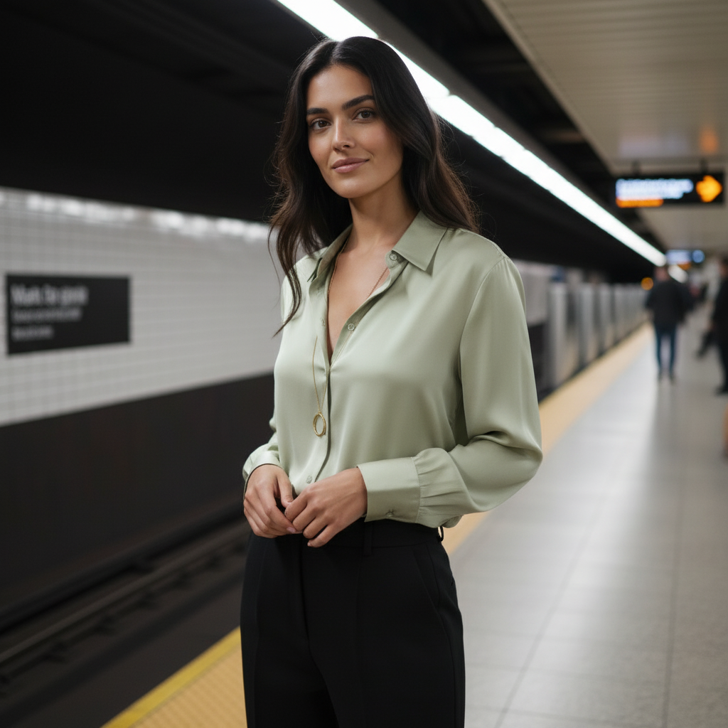 BLUSA CAMILA | ELEGANCIA SATINADA